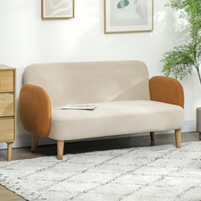 Modern 2 Seater Sofa Cream