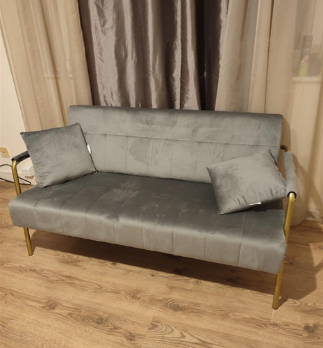 Small velvet sofa - small,