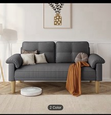 2-Seater Sofa Small Fabric