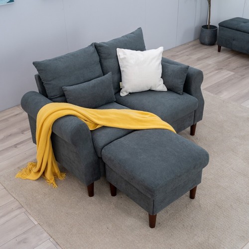Upholstered linen seats - linen,