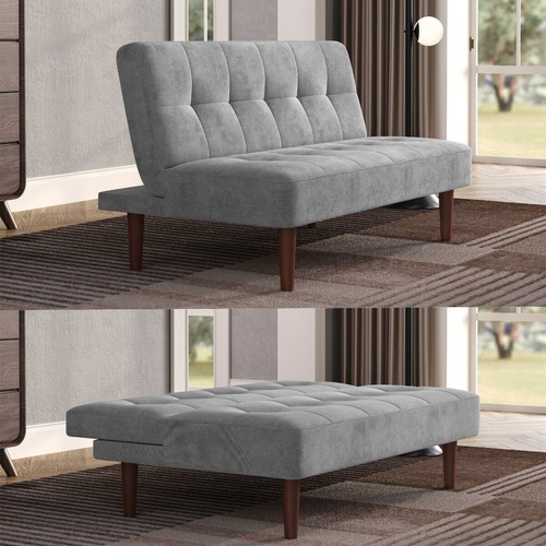 Fabric seater sofa bed - 2,